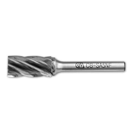 Continental Abrasives SA-5 Aluminum Cut  Cylindrical Plain End Tungsten Carbide Burr for Non-Ferrous Materials CB-SA5NF